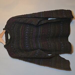 Quill's Woollen Market Ireland Multicolor Knit Wool Roll Kneck Pullover Sweater